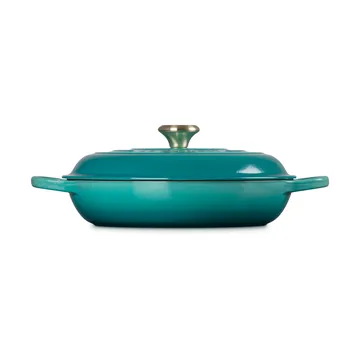 Le Creuset shallow casserole 3.5 l - Bleu Riviera - Le Creuset