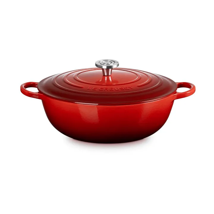 Le Creuset Signature cast iron casserole pot - Cerise, 7 l - Le Creuset