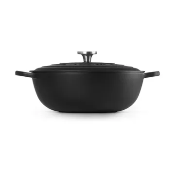 Le Creuset Signature cast iron casserole pot - Matte Black, 7 l - Le Creuset