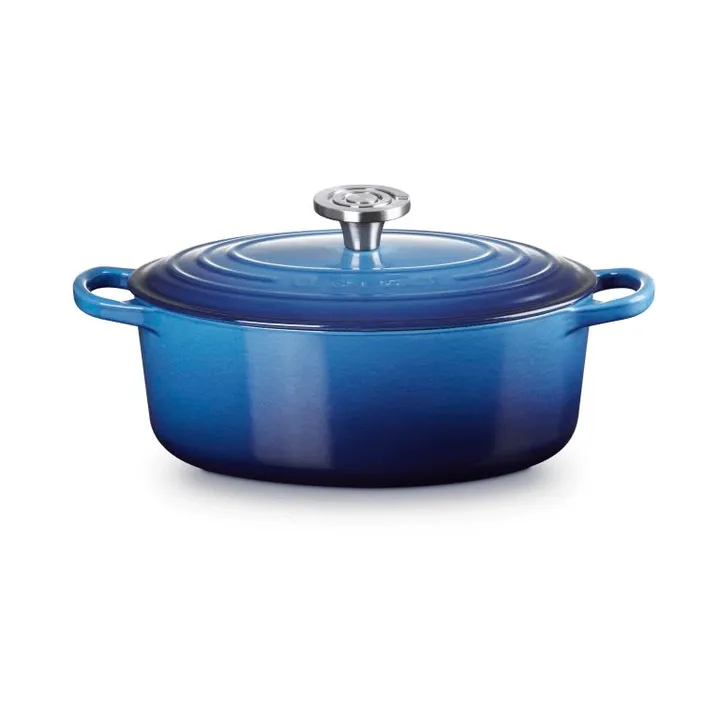 Le Creuset Signature cast iron oval casserole - Azure, 4.1 l - Le Creuset