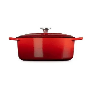 Le Creuset Signature cast iron oval casserole - Cerise, 6.3 l - Le Creuset