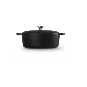 Le Creuset Signature cast iron oval casserole - Matte Black, 4.1 l - Le Creuset