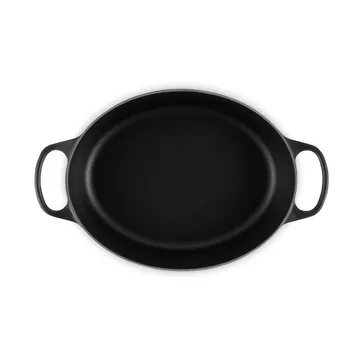 Le Creuset Signature cast iron oval casserole - Matte Black, 6.3 l - Le Creuset