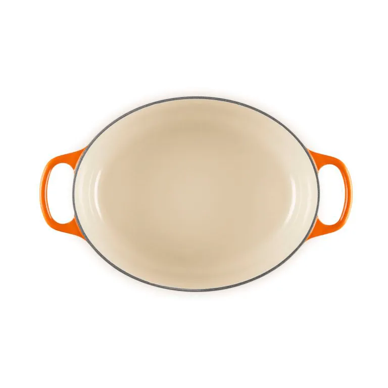 Le Creuset Signature cast iron oval casserole, Volcanic, 4.1 l Le Creuset