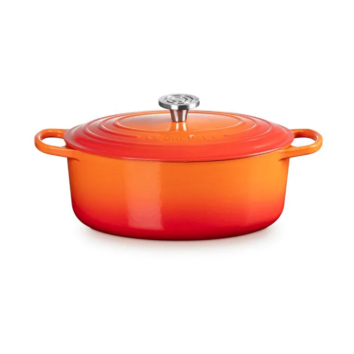 Le Creuset Signature cast iron oval casserole - Volcanic, 6.3 l - Le Creuset