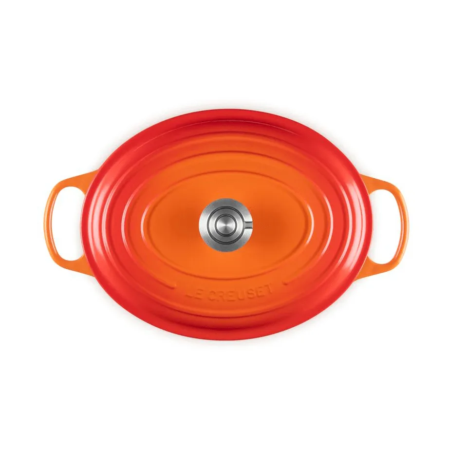 Le Creuset Signature cast iron oval casserole, Volcanic, 6.3 l Le Creuset