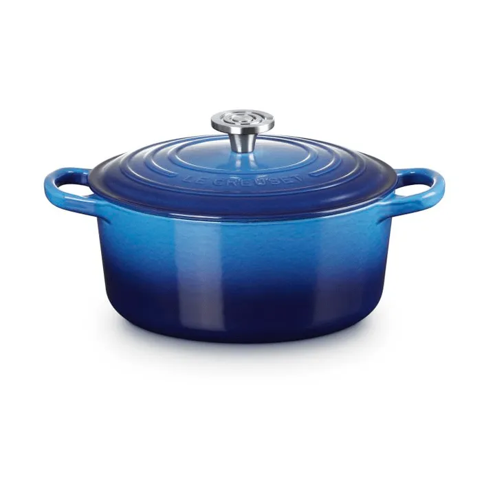Le Creuset Signature cast iron round casserole - Azure, 3.3 l - Le Creuset