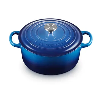 Le Creuset Signature cast iron round casserole - Azure, 3.3 l - Le Creuset