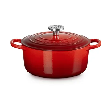Le Creuset Signature cast iron round casserole - Cerise, 4.2 l - Le Creuset