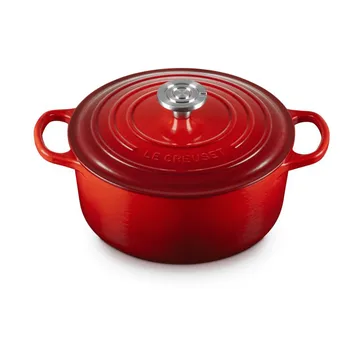 Le Creuset Signature cast iron round casserole - Cerise, 4.2 l - Le Creuset