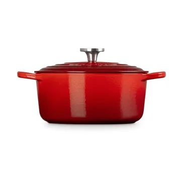 Le Creuset Signature cast iron round casserole - Cerise, 4.2 l - Le Creuset