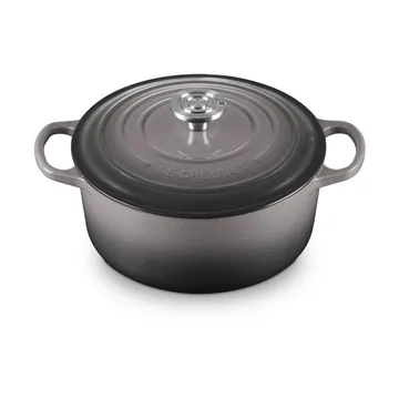 Le Creuset Signature cast iron round casserole - Flint, 4.2 l - Le Creuset