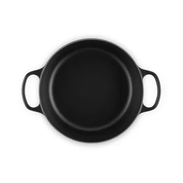 Le Creuset Signature cast iron round casserole - Matte Black, 5.3 l - Le Creuset