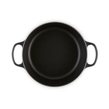 Le Creuset Signature cast iron round casserole - Matte Black, 6.7 l - Le Creuset
