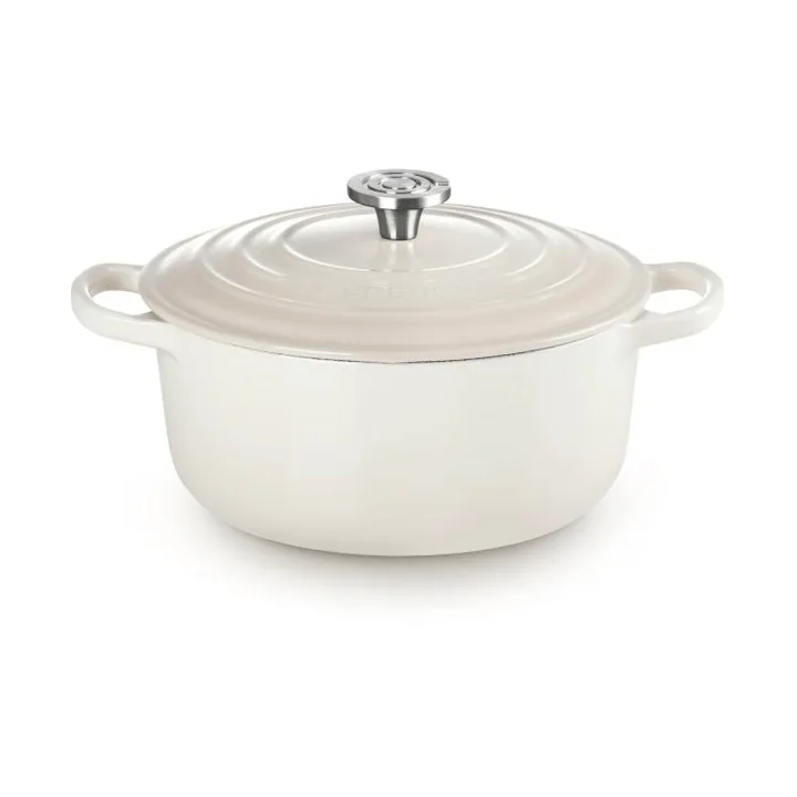 Le Creuset Signature cast iron round casserole - Meringue, 3.3 l - Le Creuset