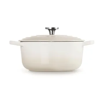 Le Creuset Signature cast iron round casserole - Meringue, 3.3 l - Le Creuset