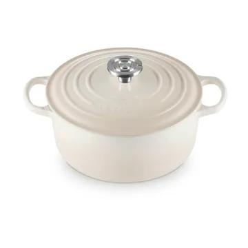 Le Creuset Signature cast iron round casserole - Meringue, 4.2 l - Le Creuset