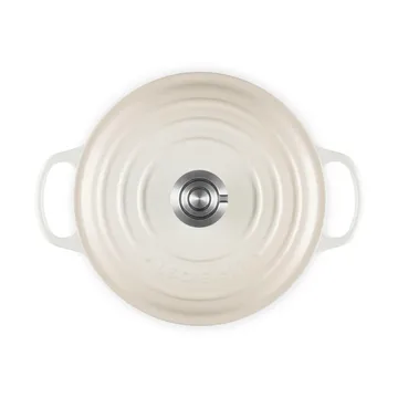 Le Creuset Signature cast iron round casserole - Meringue, 4.2 l - Le Creuset