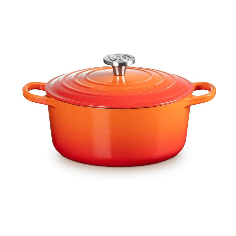 Le Creuset Signature cast iron round casserole, Volcanic, 4.2 l Le Creuset