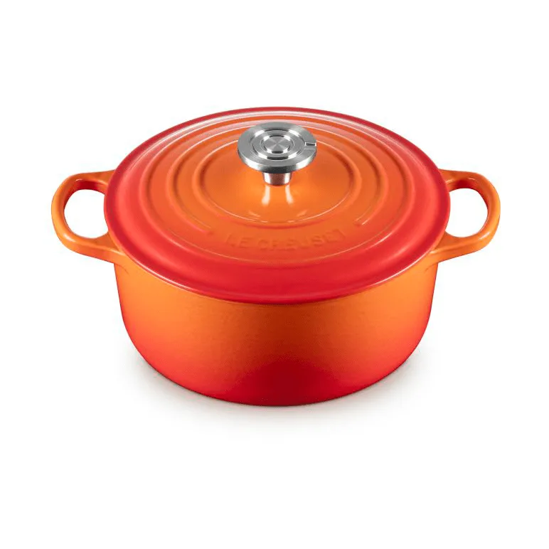 Le Creuset Signature cast iron round casserole, Volcanic, 4.2 l Le Creuset