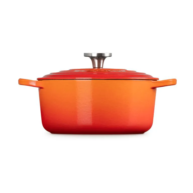Le Creuset Signature cast iron round casserole, Volcanic, 4.2 l Le Creuset