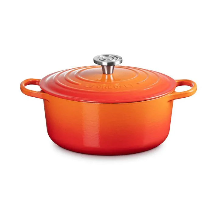 Le Creuset Signature cast iron round casserole - Volcanic, 5.3 l - Le Creuset