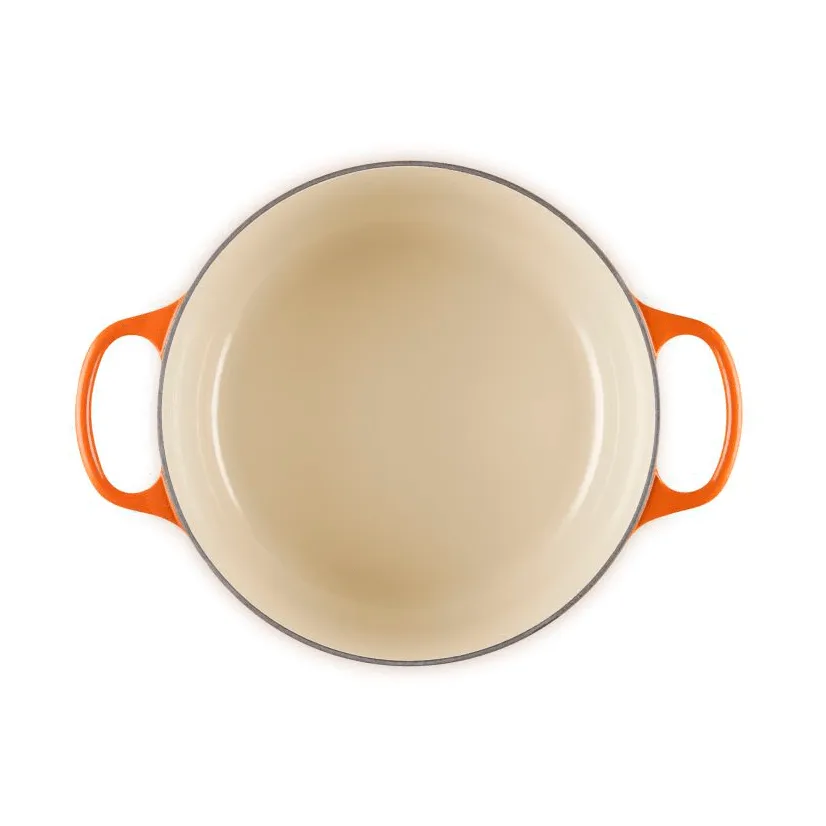 Le Creuset Signature cast iron round casserole, Volcanic, 5.3 l Le Creuset