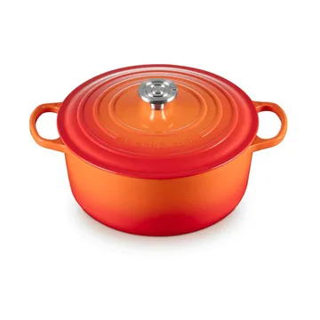 Le Creuset Signature cast iron round casserole - Volcanic, 6.7 l - Le Creuset