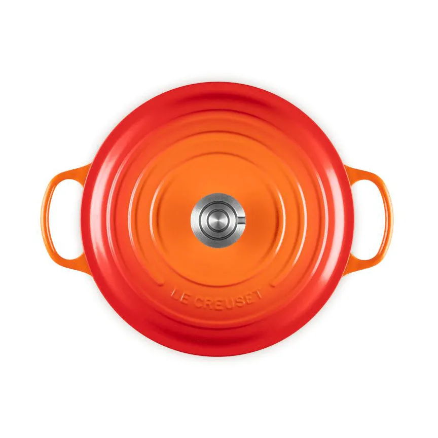 Le Creuset Signature cast iron round casserole, Volcanic, 6.7 l Le Creuset