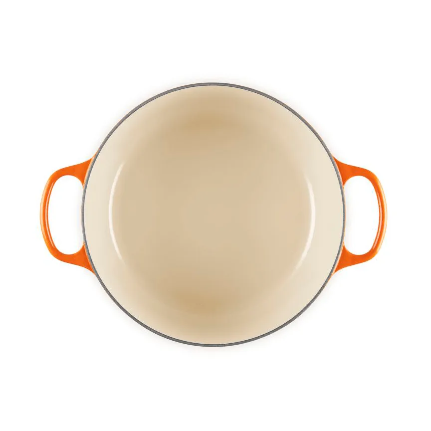 Le Creuset Signature cast iron round casserole, Volcanic, 6.7 l Le Creuset
