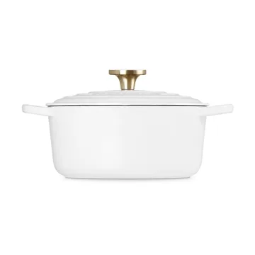 Le Creuset Signature cast iron round casserole - White, 4.2 l - Le Creuset