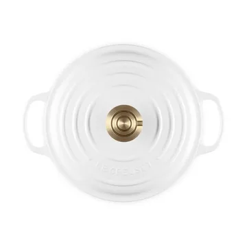 Le Creuset Signature cast iron round casserole - White, 4.2 l - Le Creuset