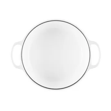 Le Creuset Signature cast iron round casserole - White, 4.2 l - Le Creuset