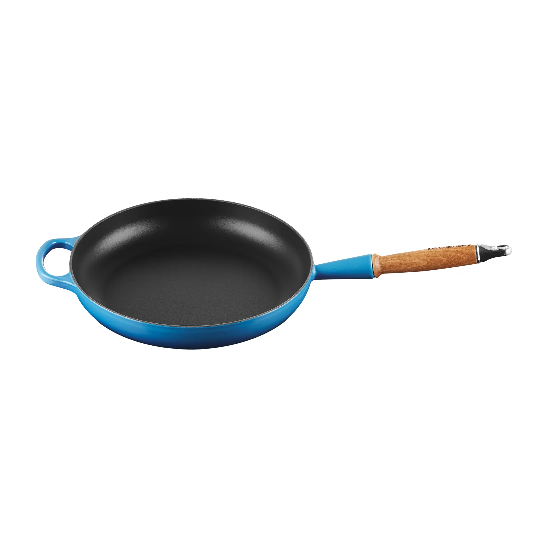 Le Creuset Signature frying pan wooden handle 28 cm, Azure blue Le Creuset