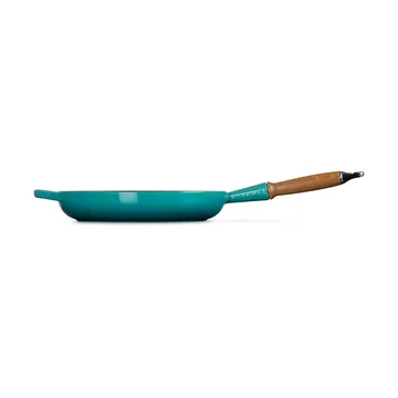 Le Creuset Signature frying pan wooden handle 28 cm - Bleu Riviera - Le Creuset