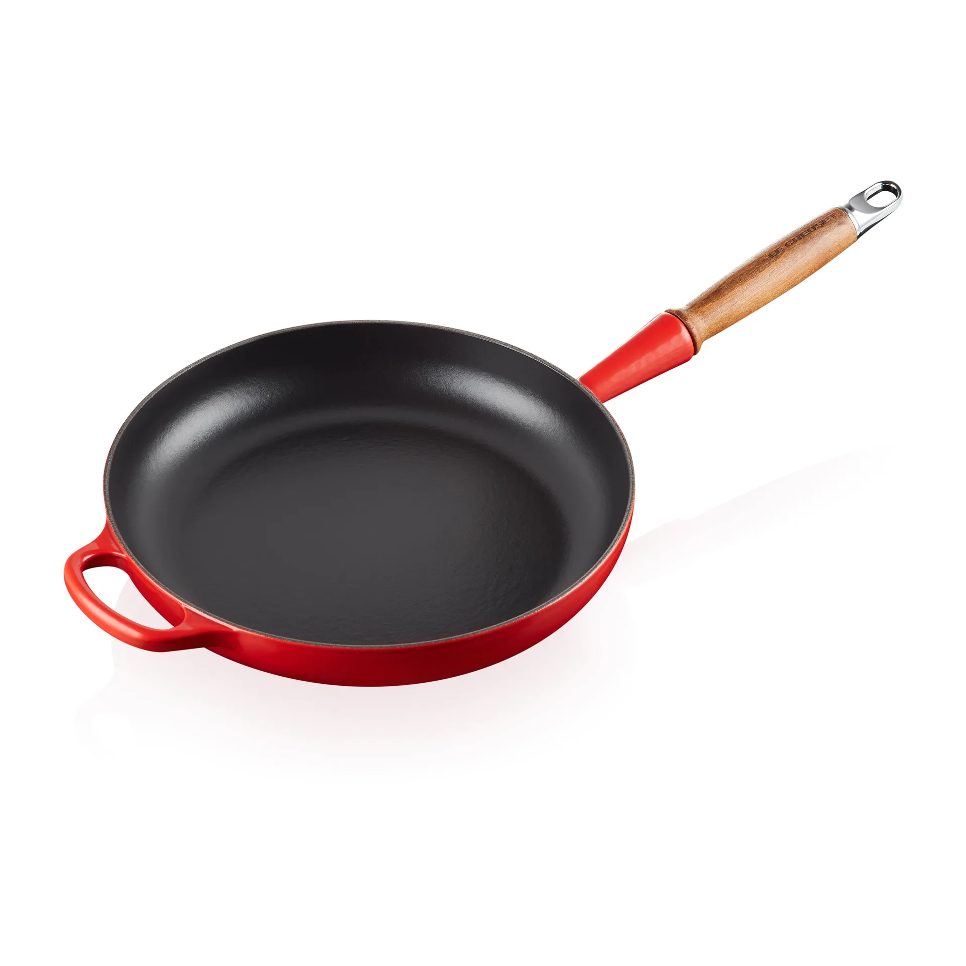 Le Creuset Signature frying pan wooden handle 28 cm, Cerise Le Creuset