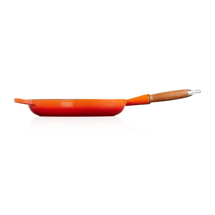 Le Creuset Signature frying pan wooden handle 28 cm, Flame Le Creuset