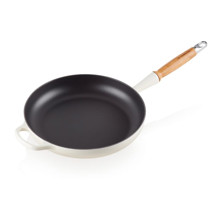 Le Creuset Signature frying pan wooden handle 28 cm, Meringue Le Creuset