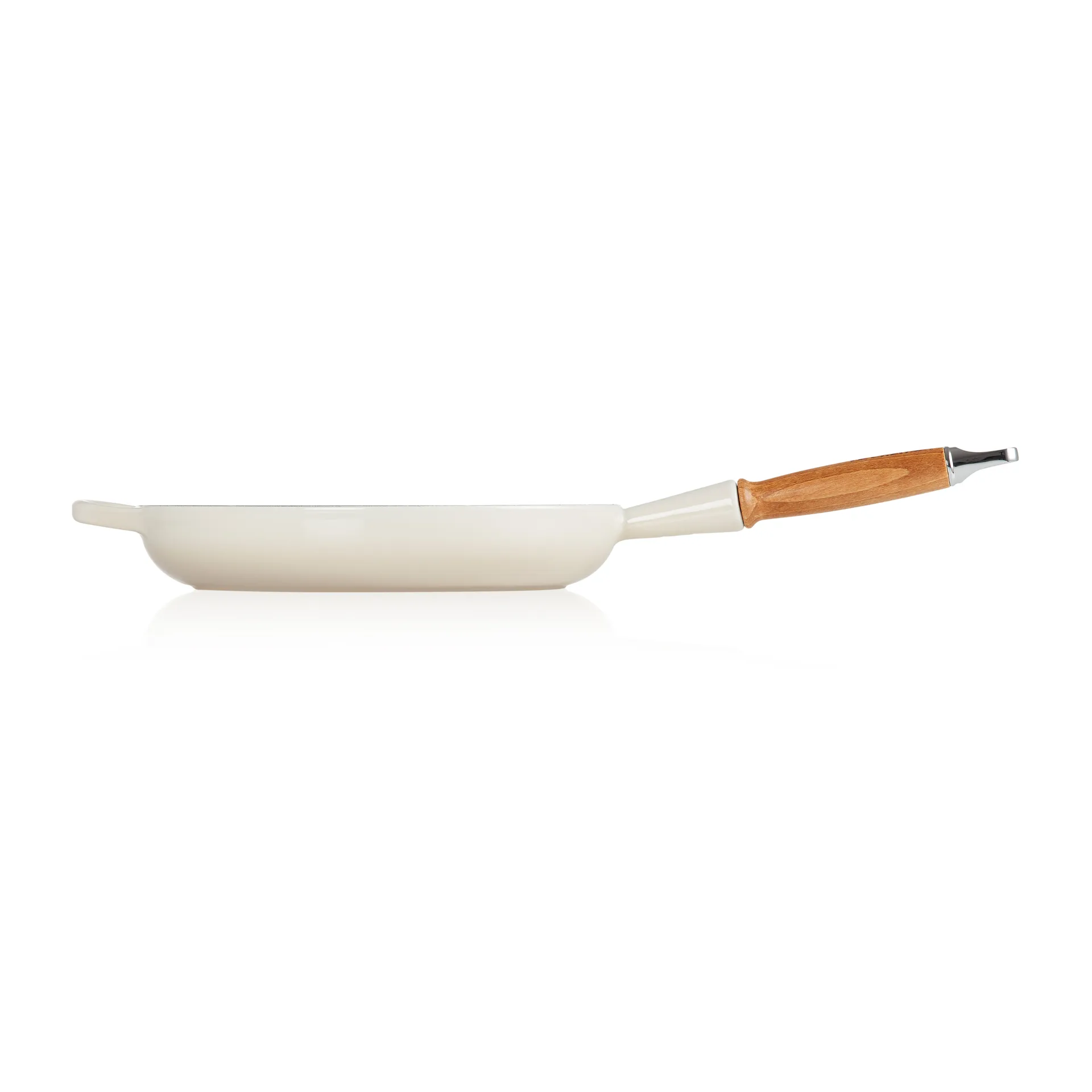 Le Creuset Signature frying pan wooden handle 28 cm, Meringue Le Creuset
