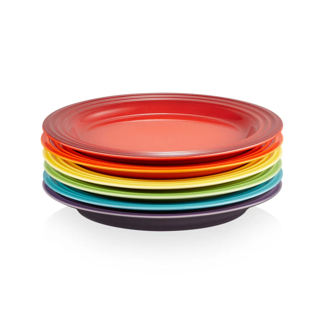 LE CREUSET レインボー プレート 6枚セット Le Creuset Signature plate 22 cm 6-pack - Le Creuset | KitchenTime