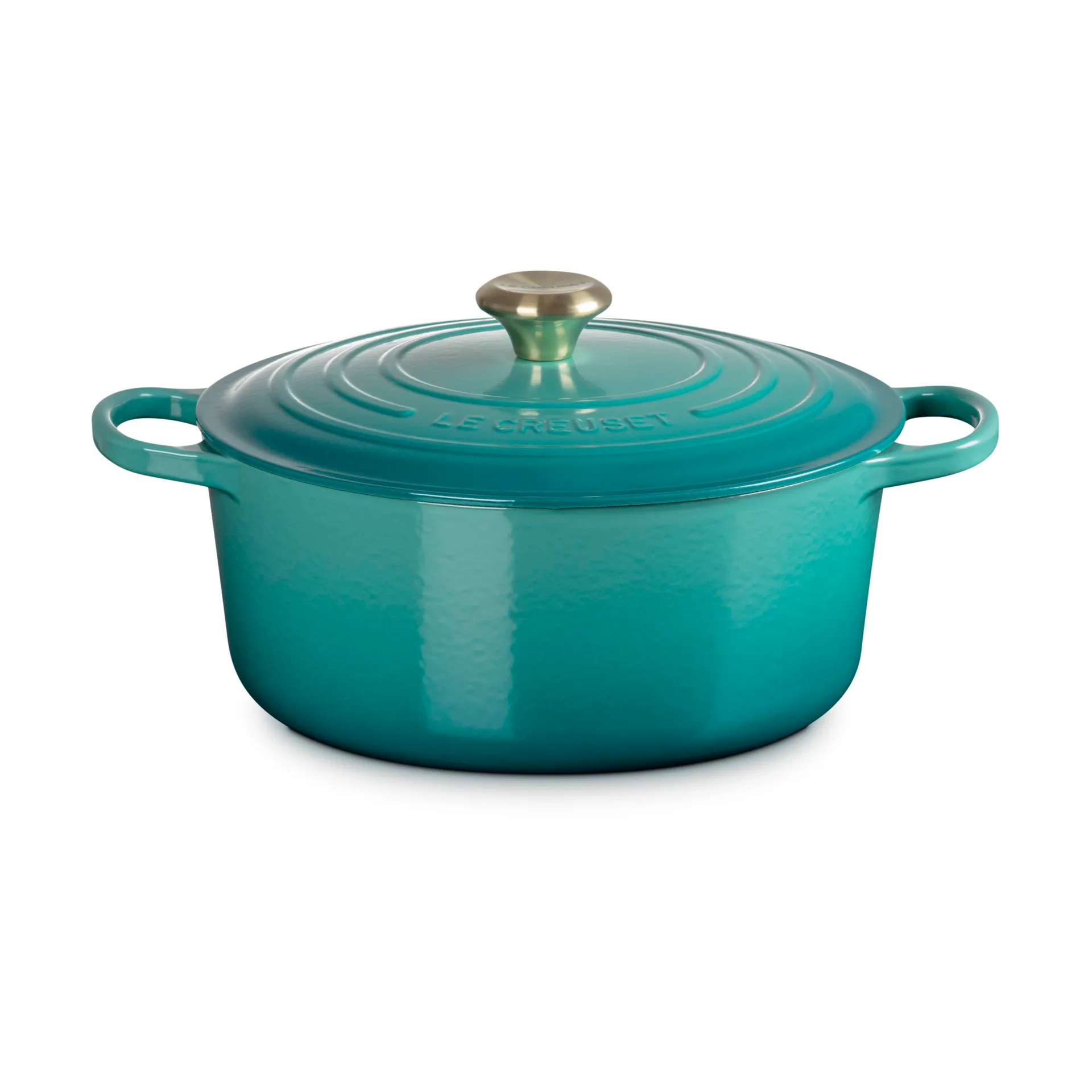 Le Creuset Signature round casserole 4.2 l, Bleu Riviera Le Creuset