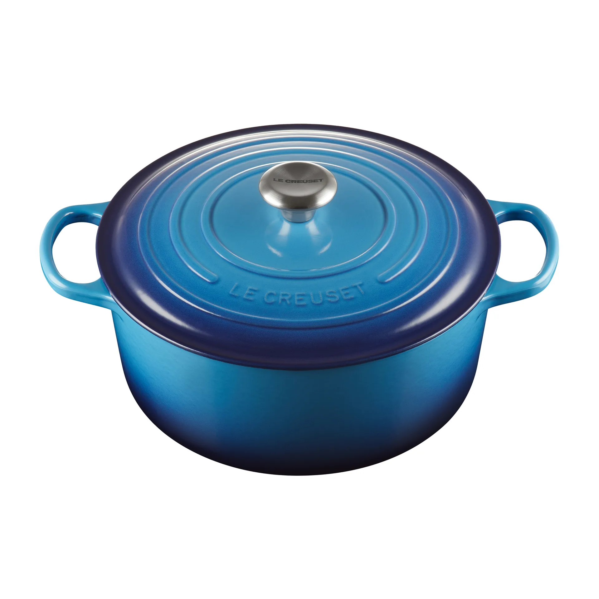 Le Creuset Signature round casserole 6.7 l, Azure blue Le Creuset