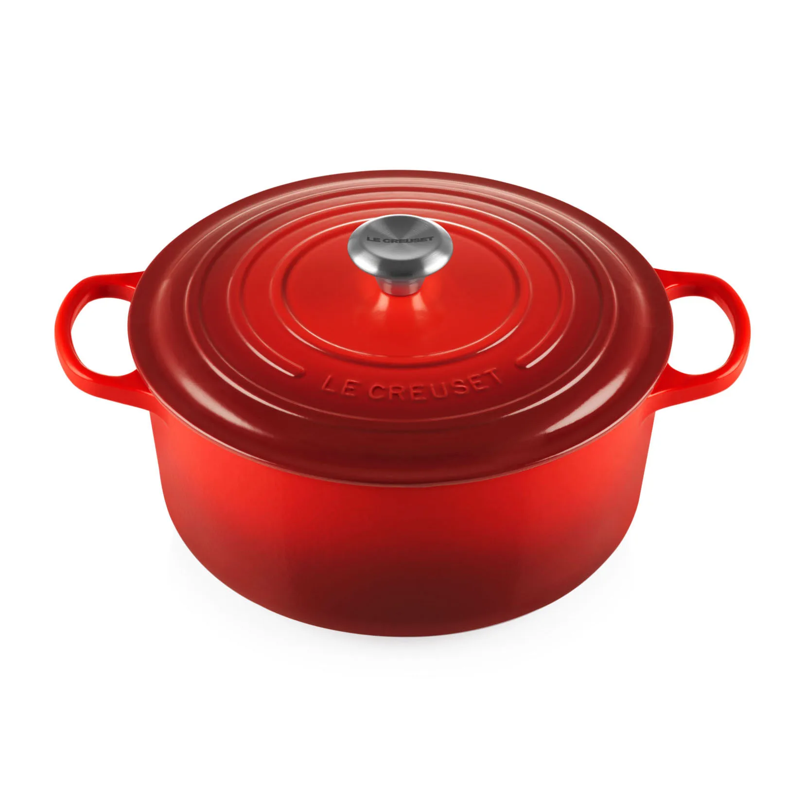 Le Creuset Signature round casserole 6.7 l, Cerise Le Creuset
