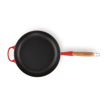 Le Creuset Signature sauce pan wooden handle 28 cm - Cerise - Le Creuset