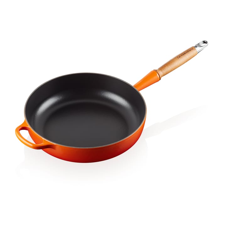 Le Creuset Signature sauce pan wooden handle 28 cm, Flame Le Creuset