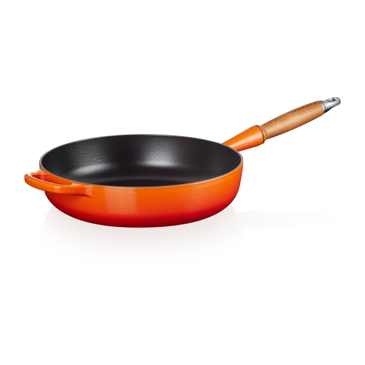 Le Creuset Signature sauce pan wooden handle 28 cm, Flame Le Creuset