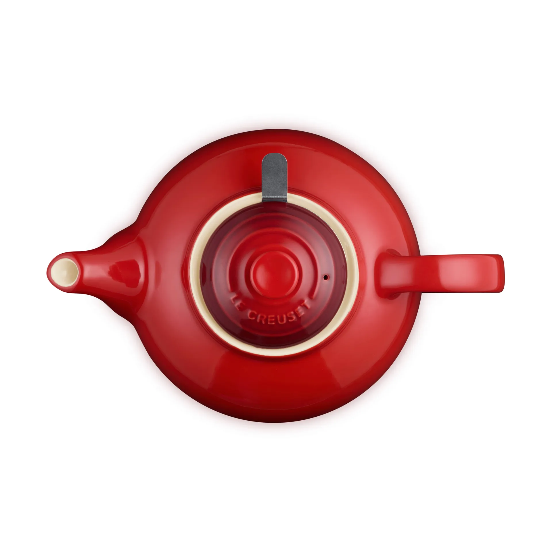 Le Creuset teapot, Cerise, with strainer, 1,3 L Le Creuset