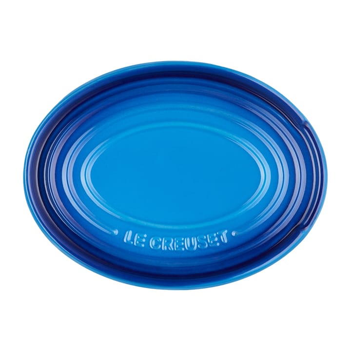 Oval holder for serving spoon - Azure blue - Le Creuset