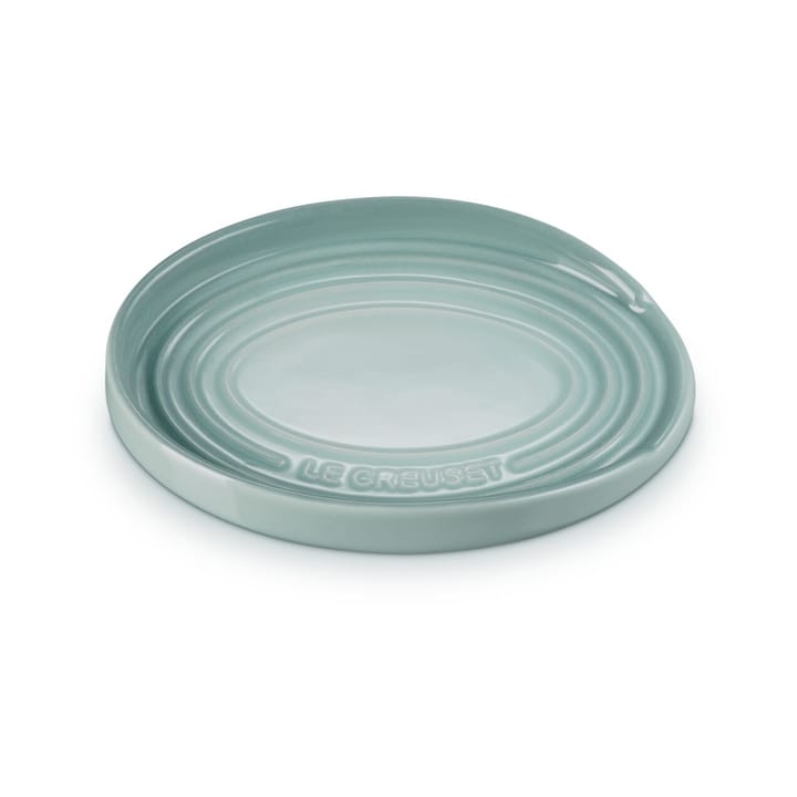 Oval holder for serving spoon, Sea Salt Le Creuset
