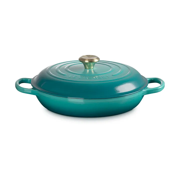 Signature shallow casserole 3.5 l - Bleu Riviera - Le Creuset